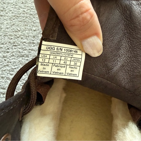 UGG Men's Dark Brown Waterproof Boots - Picture 7 of 7